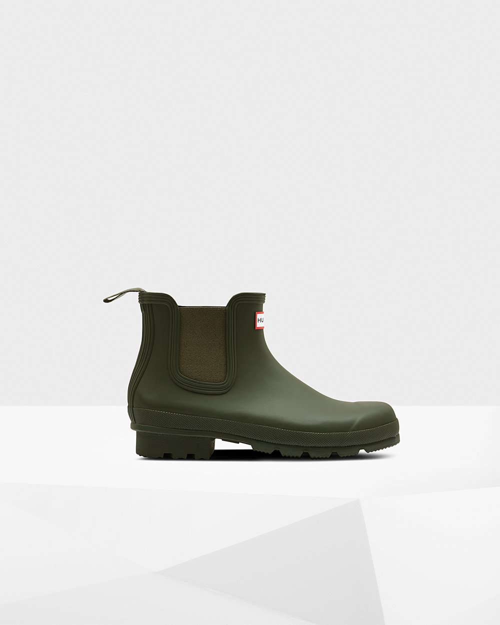 Hunter Hombre Original - Botas Chelsea Verde Oscuro Oliva - 274-ISRVUY